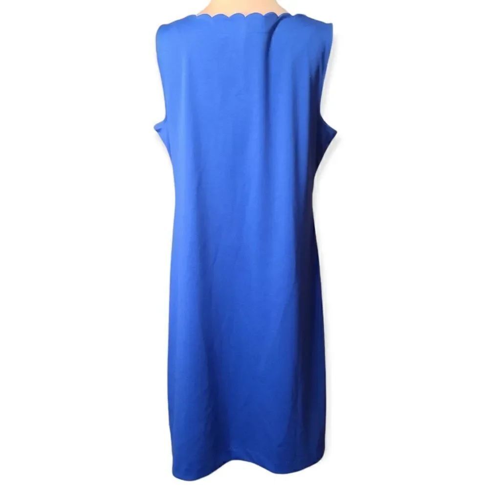 Talbots Blue Shift Dress Medium - Picture 4 of 6